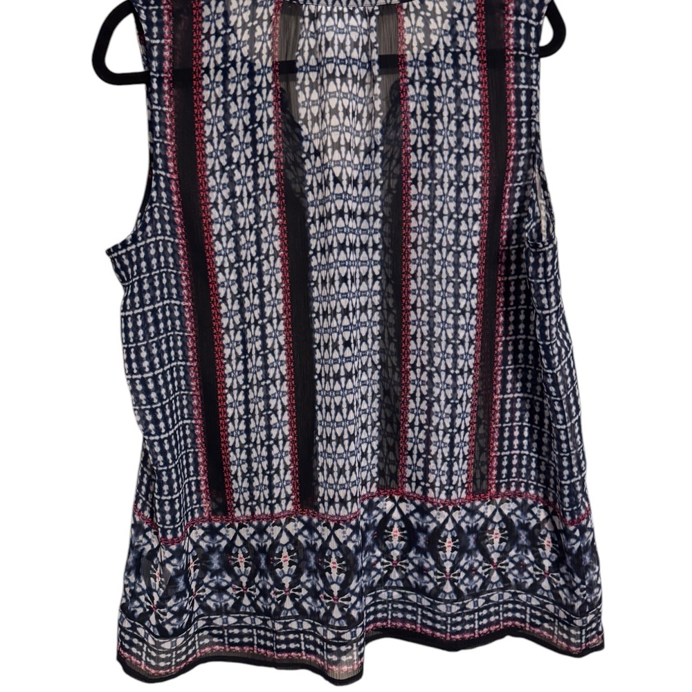 ❤️Liz Claiborne SPRING/SUMMER Print Blouse with Intricate Pattern Large - Picture 3 of 6